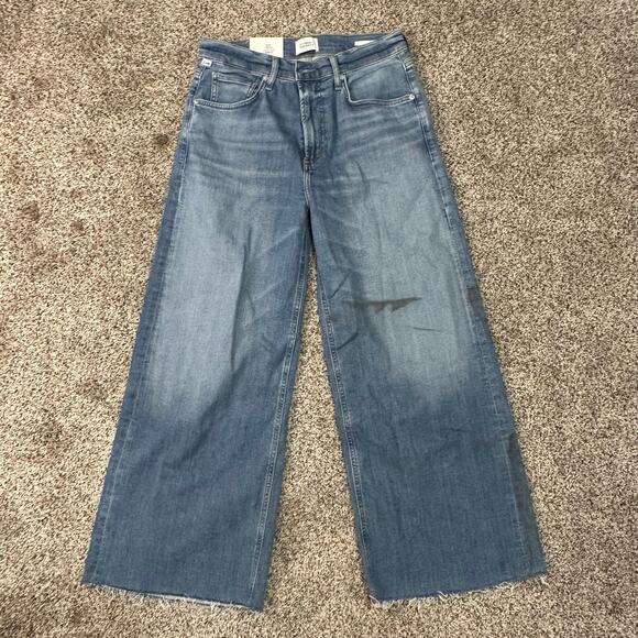 CITIZENS OF HUMANITY Women's Lyra Wide Leg Crop Size 28 In Abliss - Picture 3 of 11